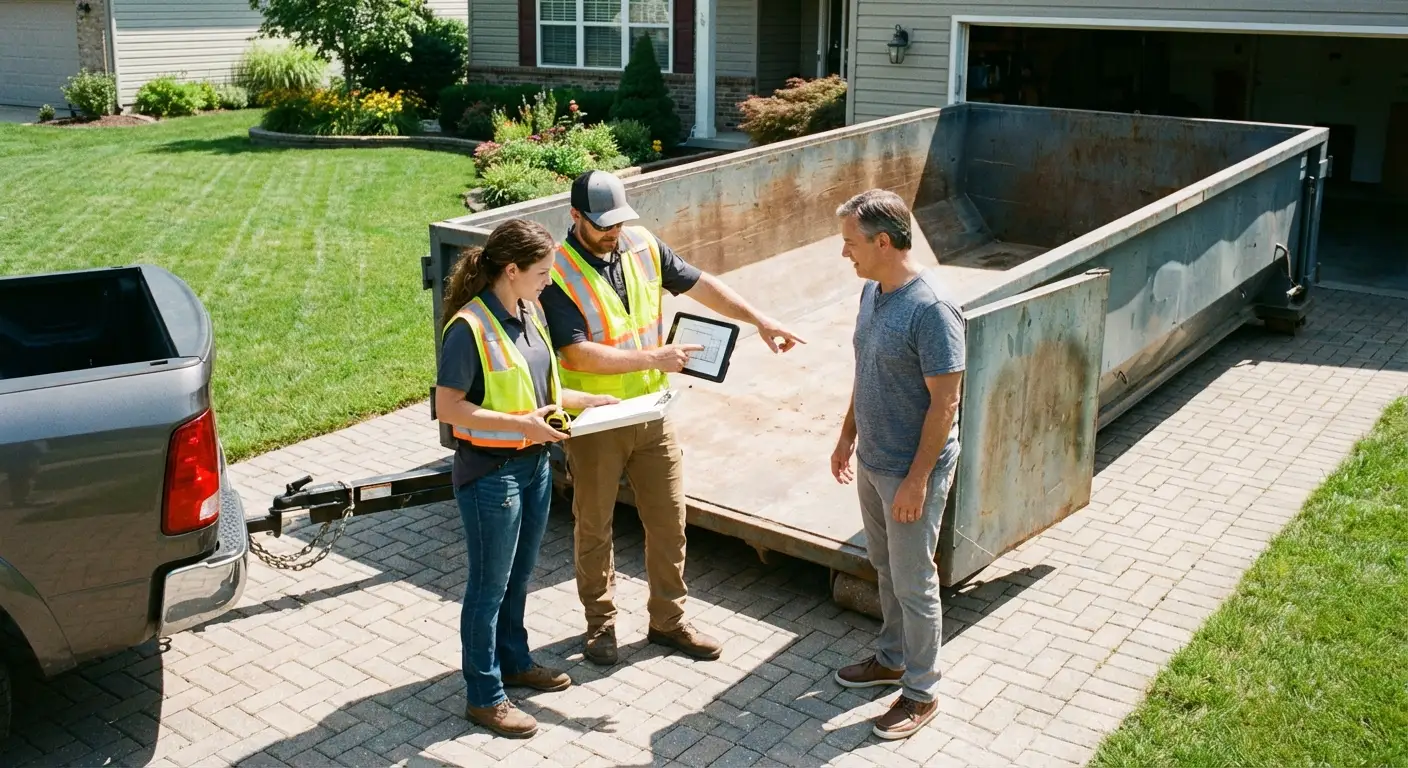 10 Yard Dumpster Rental Process in Pasco, WA