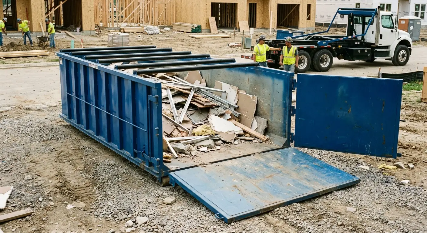 Dumpster with walk-in loading door in Pasco, WA